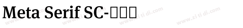 Meta Serif SC字体转换 Meta Serif SC字体转换